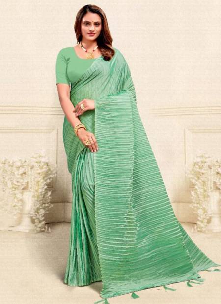 Green Colour CHAMUNDA MADHURI New Designer Stylish Party Wear Fancy Latest Saree Collection 2004
